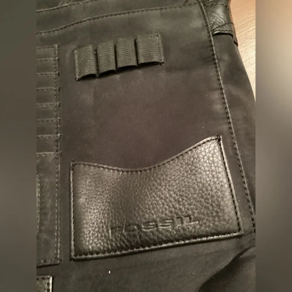 FOSSIL BLACK LONG LIVE VINTAGE LEATHER WORK OFFICE BAG CROSSBODY MESSENGER
